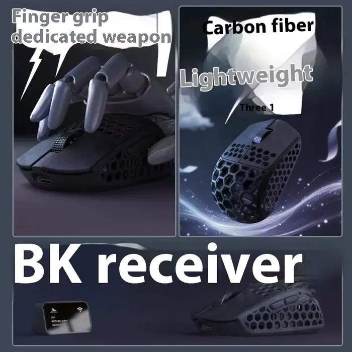 Darmoshark M5 souris de jeu en Fiber de carbone forgée à l'air sans fil 8K Macro