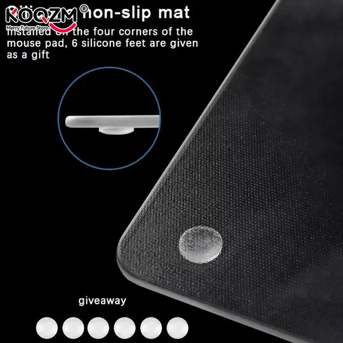 Tapis de souris de jeu en verre dur étanche