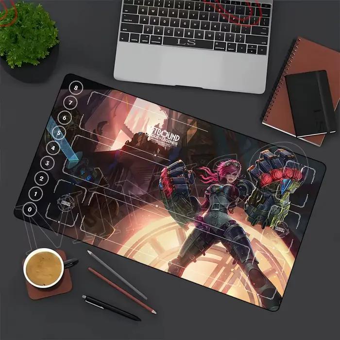 Tapis de souris League of Legends série Riftbound Jinx Kaisa LOL