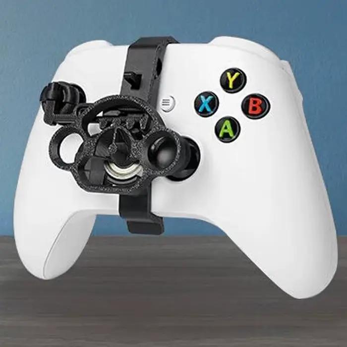 Volant de course PS5 mini pour manette de jeu Pro Slim support de contrôleur USB bleu clair foncé gaming conduite expérience réaliste