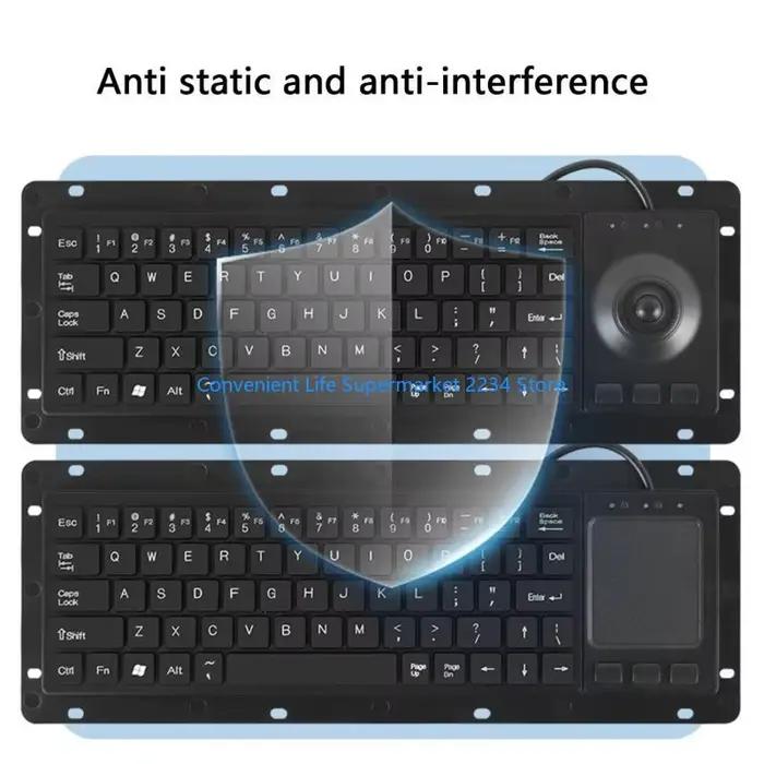 Claviers USB étanches antipoussière dotés pavés tactiles pour une utilisation industrielle améliorée