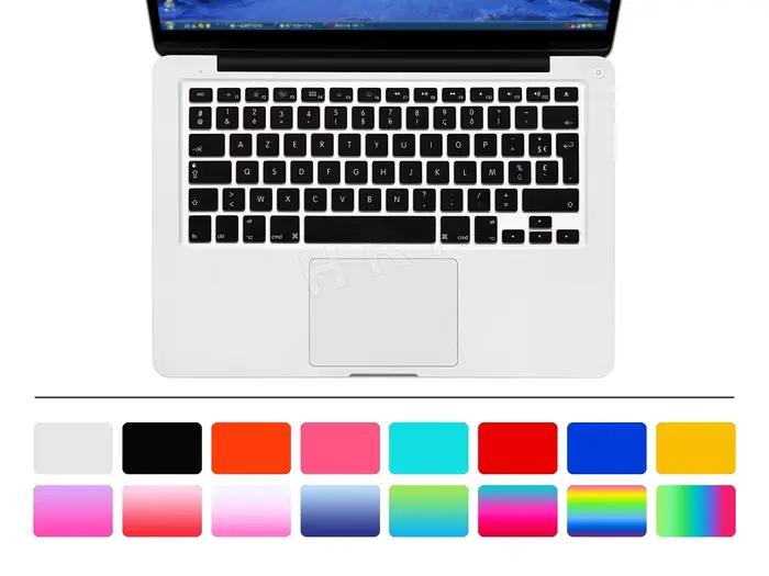 HRH AZERTY Housse de clavier français UE pour Mac Air 13"A1466 2010-2017 Pro 13/15" (avec/sans écran Retina