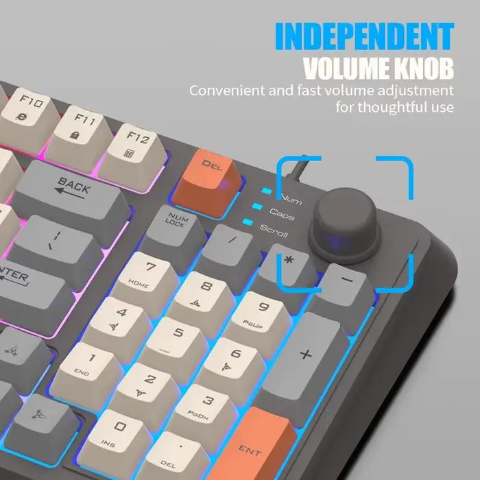 Le clavier de jeu K82 brille au fil USB pour ordinateur de bureau/ordinateur portable disponible