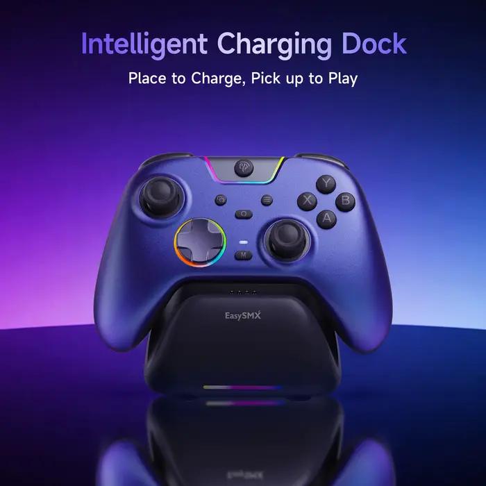 Manette de jeu sans fil EasySMX X05 Pro avec joysticks à effet Hall