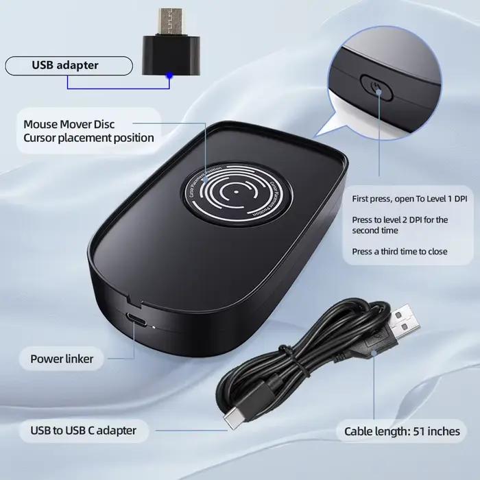 Souris sans fil indétectable Jiggler