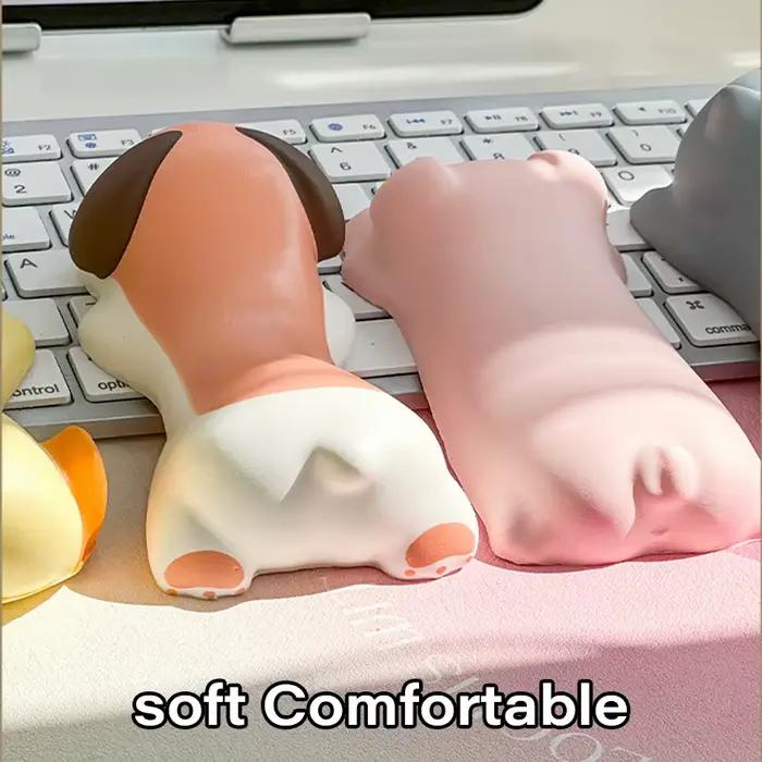 Repose-poignet en forme d'animal mignon, Support ergonomique en mousse à mémoire de forme pour ordinateur de bureau, repose-bras pour ordinateur portable, chat, chien, canard, Panda, jouets, nouvelle