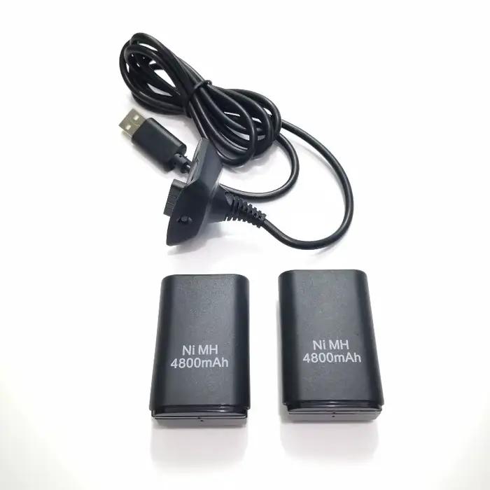 3IN 1 4800mAh rechargeables 2 Batteries avec 1 câble de chargement