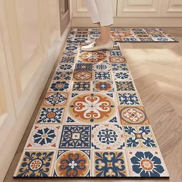 Tapis de cuisine imprimé, Long tapis de sol pour salon, chambre à coucher, paillasson d'entrée, décoration de salon