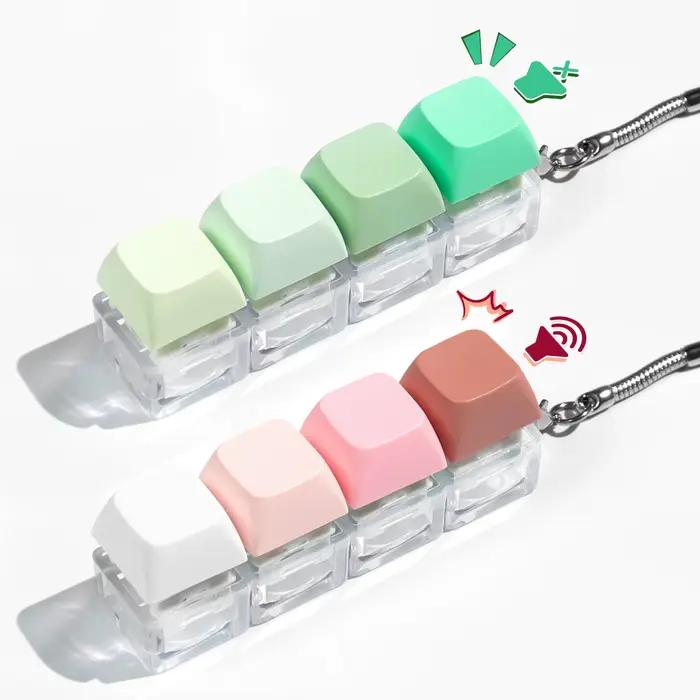 Clavier clé jouet bouton Keycap Fidget porte-clés