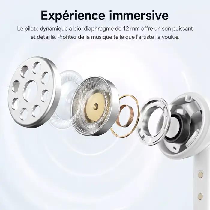 Écouteurs sans fil QCY Melobuds N50 avec suppression active du bruit pour jeux, travail et sport occasions spéciales
