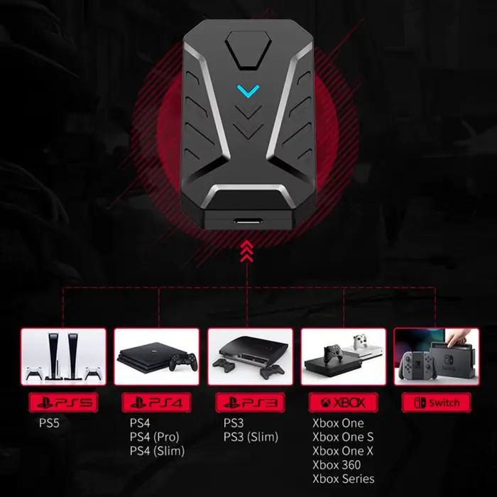MIX Master contrôleur de jeu contrôle de jeu clavier à une main souris convertisseur ensemble pour PS3/PS4 PS5/pour ONE/pour Switch