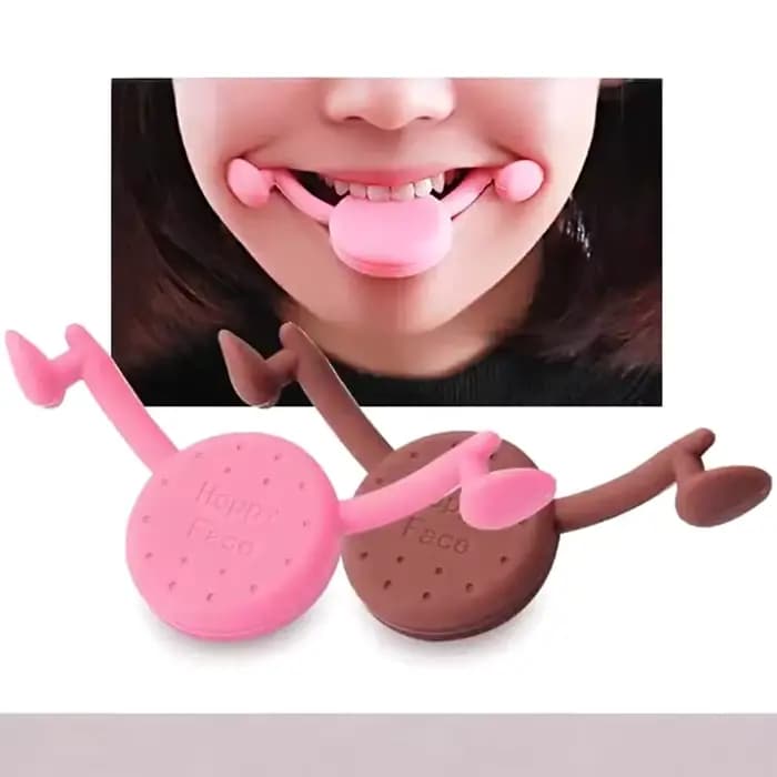 Nouveau correcteur de sourire, entraîneur de lèvres pour la musculature de la mâchoire, outil d'entraînement du sourire pour visage en V, entraîneur de sourire charmant - Silicone Face Li