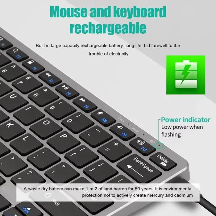 Clavier sans fil Bluetooth 5.0 et 2.4G