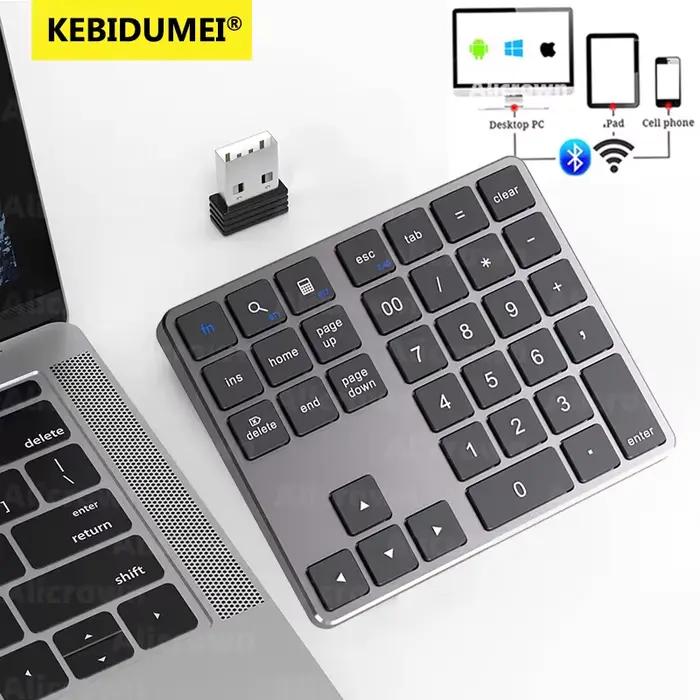 35 touches clavier numérique sans fil 2.4G double Bluetooth