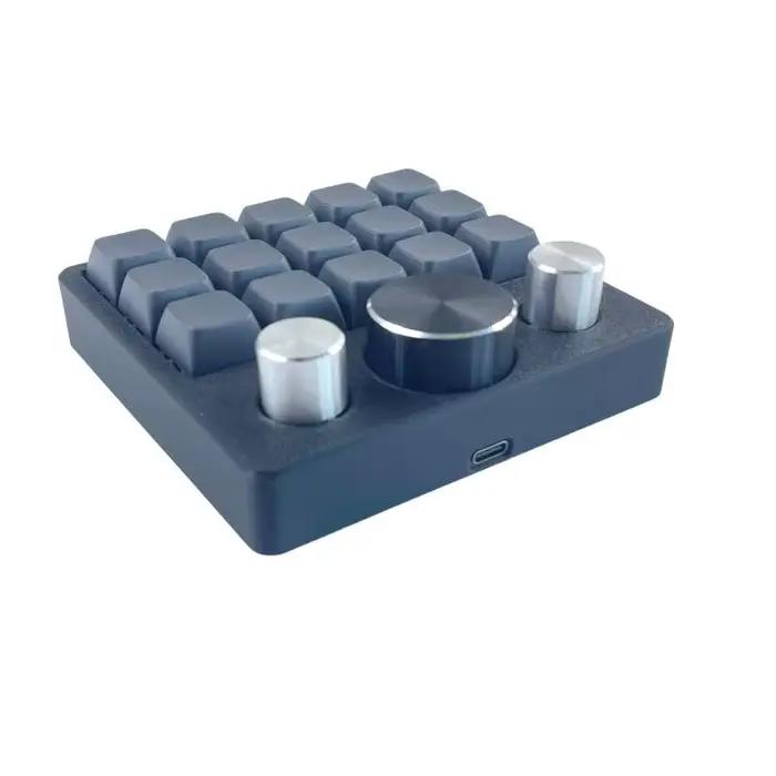 Clavier mécanique programmable personnalisé Macro 18 touches 3 boutons