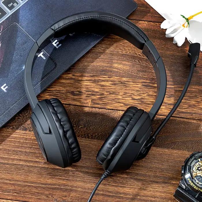Casque USB avec micro muet pour PC