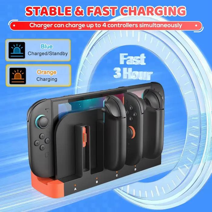 Station de chargement rapide pour Switch 2 Joy con