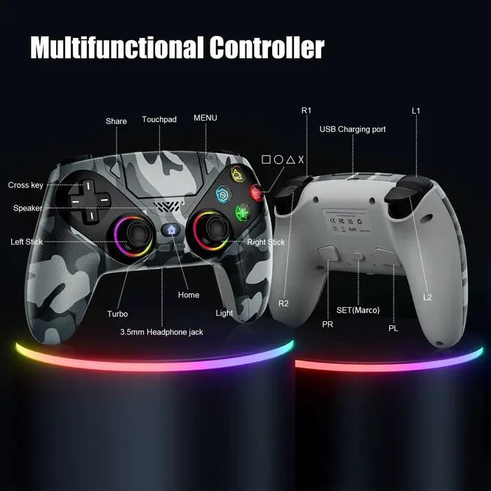 Accessoires sans fil RGB pour manette PS5/PS5 Slim