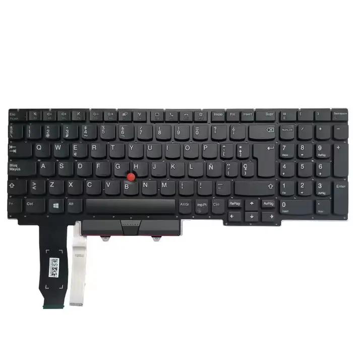 Nouveau clavier latin/espagnol pour Lenovo Thinkpad E15 Gen 2 3 4 (Type 20T8 20T9 20TD 20TE)