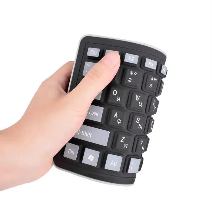Clavier russe avec lettres en silicone