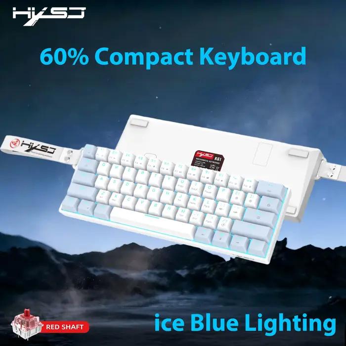 Nouveau clavier mécanique filaire compact 60 % 2026 avec éclairage LED RGB USB Type-C en ABS