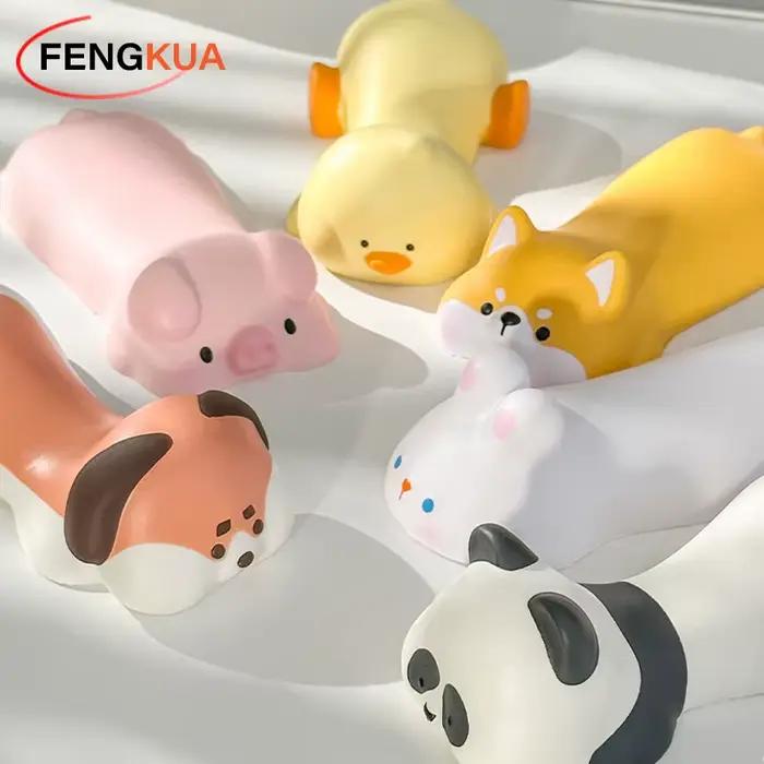 Repose-poignet en forme d'animal mignon, Support ergonomique en mousse à mémoire de forme pour ordinateur de bureau, repose-bras pour ordinateur portable, chat, chien, canard, Panda, jouets, nouvelle