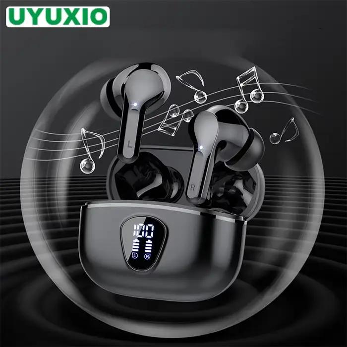 Nouveaux écouteurs sans fil casque stéréo HiFi BT5.3 avec suppression du bruit ENC 48H affichage LED écouteurs IP7 étanche pour trajets et travail à distance occasions spéciales