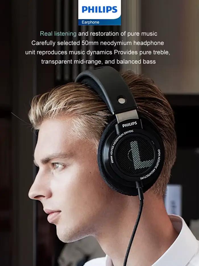 Philips Original SHP9500 casque filaire HiFi stéréo HD micro appel écouteurs sport course