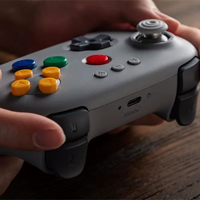 Manette 8Bitdo grise 64 Bluetooth pour Analogue 3D