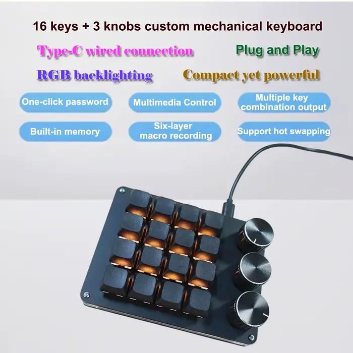 Clavier d'édition multifonctionnel à 16 touches