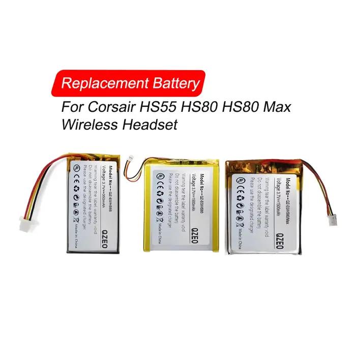 Batterie de remplacement pour casque sans fil Corsair HS55 HS80 Max