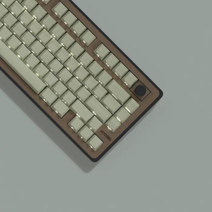 Wood Mars None Keycaps PBT Material Side Letter