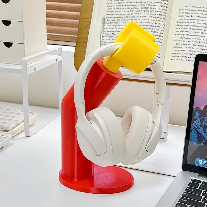 Support pour casque et étagère de bureau créatifs – Crochet élégant pour configuration de jeu