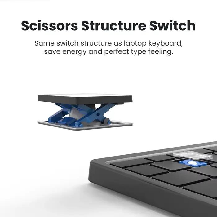 Clavier Bluetooth avec pavé tactile pour Windows Android IOS Support