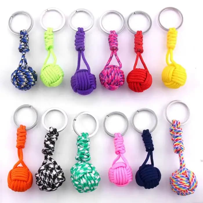 Cadeau pour femmes hommes cordon utile bijoux Parachute corde lanière porte-clés