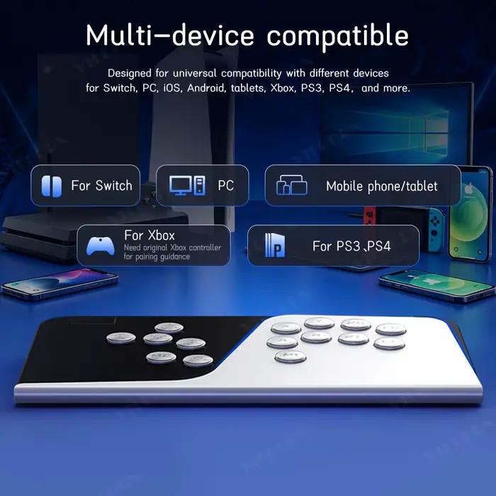 Manette de combat sans levier pour jeux d'arcade