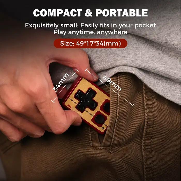 Mini contrôleur rétro Gamebrick IINE/contrôleur Portable/batterie longue durée de vie 10 heures/compatibilité multi-plateforme/prise en charge de la souris