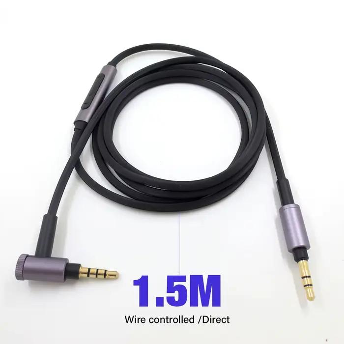 Câble Aux Jack 3.5mm pour écouteurs Sony WH 1000 XM2 XM3 XM4 XM5 H900N 800 MDR 1000x ATH MSR7