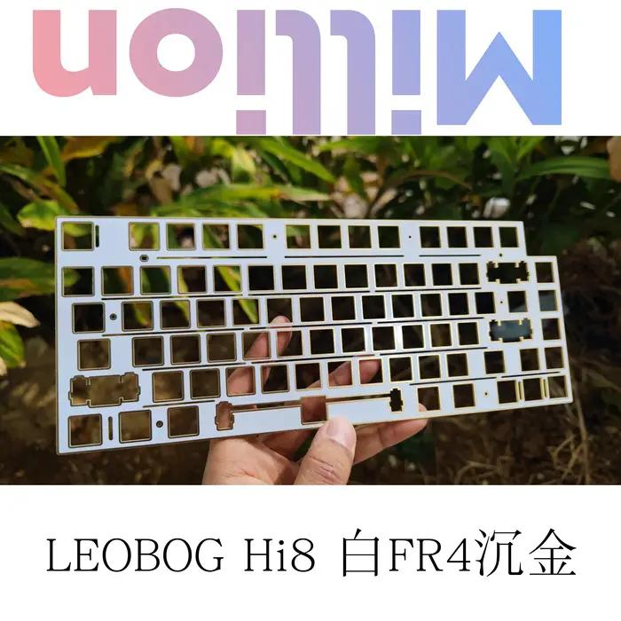 LEOBOG Hi8 plaque de clavier mécanique FR4 aluminium CF acier (pour type stabilisateur monté