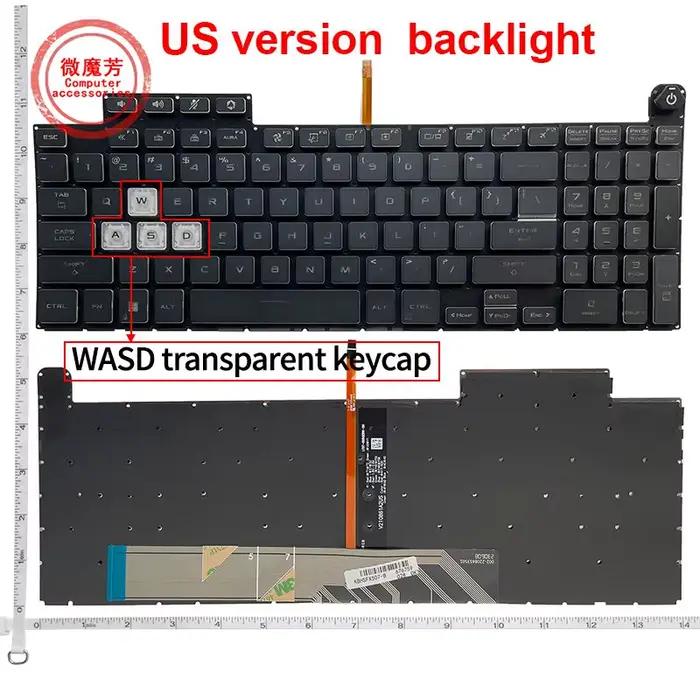 Clavier d'ordinateur portable américain pour ASUS TUF Gaming FX507 FX607 FA507 FA507R FX707 FX517 GA507 FA707R FA617 2022 2023 Z/ZC/ZE/ZM/ZR