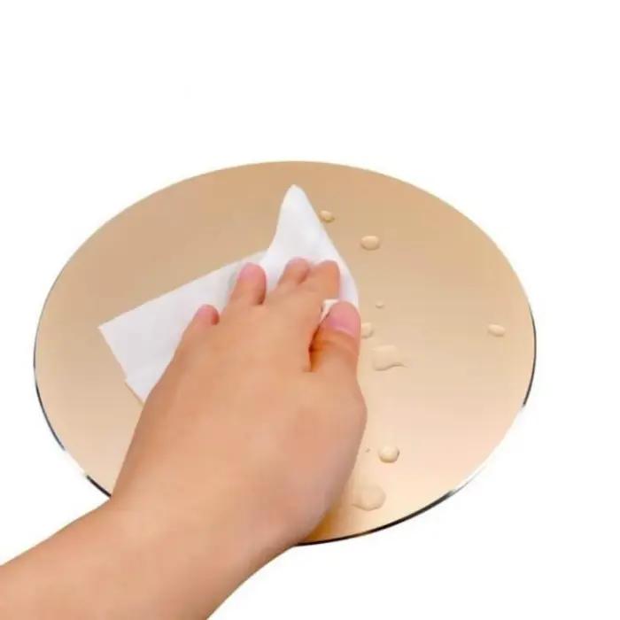 1 pièces tapis de souris de jeu rond en alliage d'aluminium