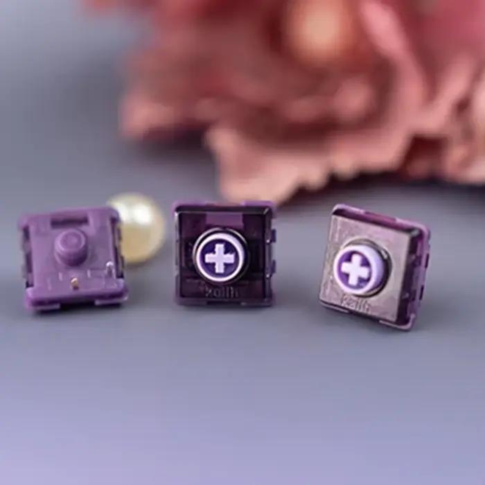 Kailh – mini interrupteur Iris violet silencieux pour clavier mécanique Ultra-fin à profil bas