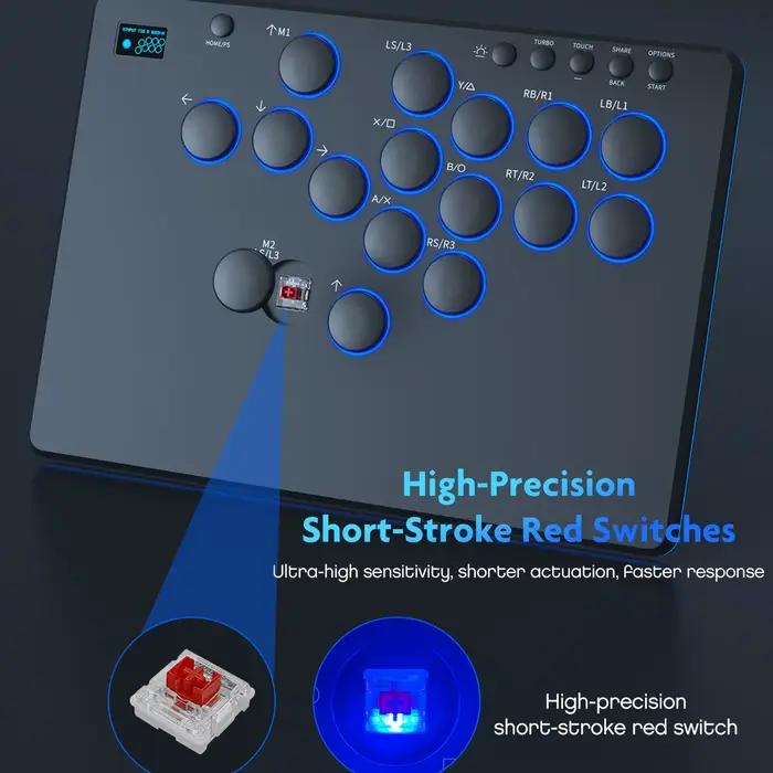 Manette Arcade sans fil 16 touches