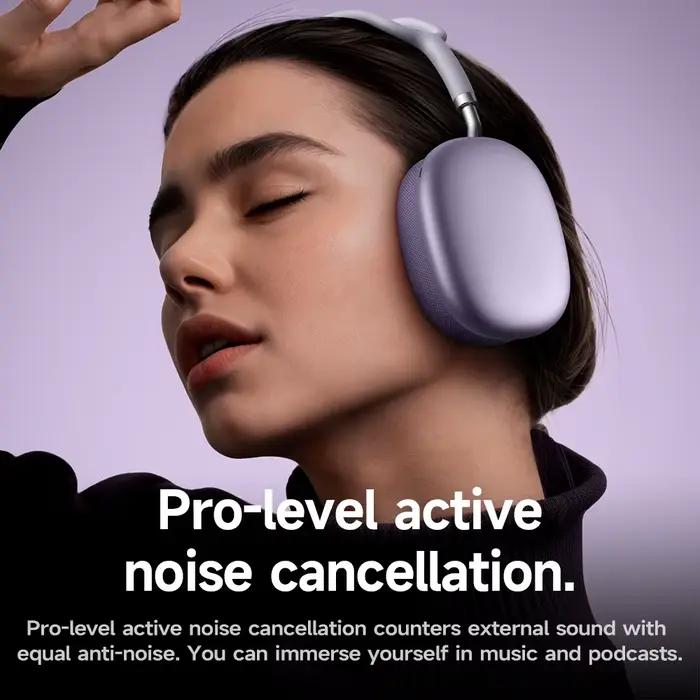 HOCO W65 Plus ANC réduction du bruit Bluetooth casque sur l'oreille sans fil grand écouteur Hifi sons Sport casques avec bouton