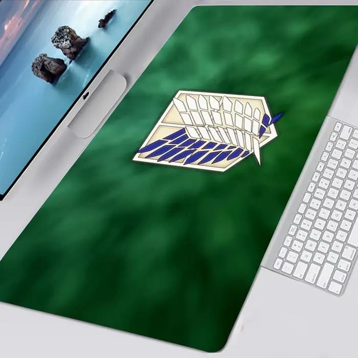 Grand tapis de souris de jeu média Attack on Titan