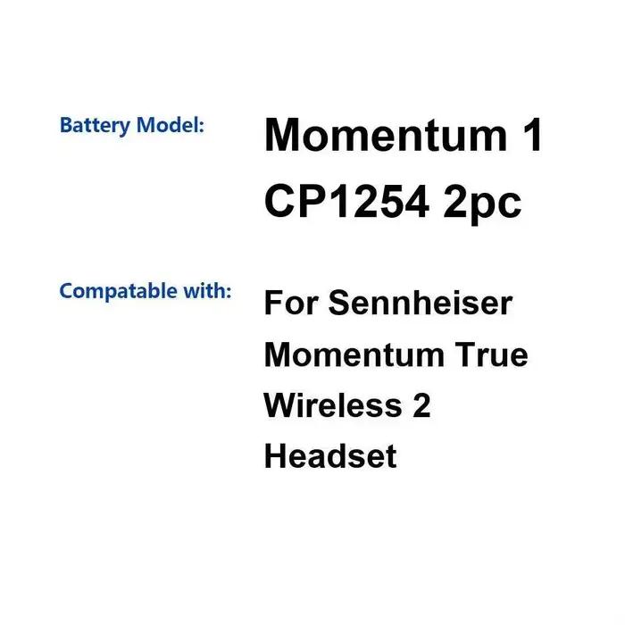 Batterie d'écouteurs, alimentation fiable pour casque Sennheiser Momentum True Wireless 2