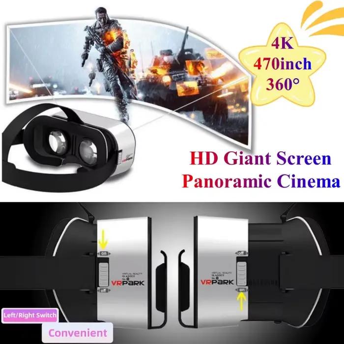 V5 4K réalité virtuelle VR lunettes IMAX 3D vidéo Google carton boîte VR casque