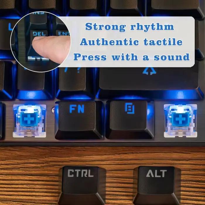90 interrupteurs de clavier bleus