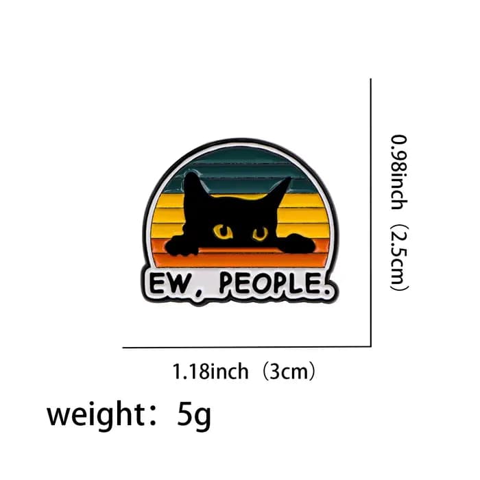 EW, broche en émail pour personnes, Badges de citations sarcastiques amusantes sur broches de sac à dos pour femmes et hommes, épingles à revers, accessoires de Cosplay, jouets cadeau