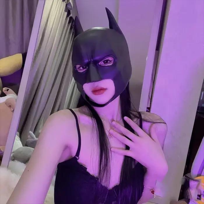 Masque de chauve-souris en Latex, couvre-chef de Cosplay, fête de danse nocturne d'halloween, masque de mascarade pour adultes, masque en Latex pour hommes, Anime